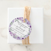 紫色の薄紫フローラメモリアル葬儀シードパケット フェイバータグ (インサイチュ)