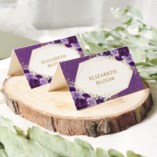 紫色の薄紫金ゴールドバラテーブルの座席座席表 テーブルナンバー