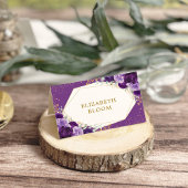 紫色の薄紫金ゴールドバラテーブルの座席座席表 テーブルナンバー