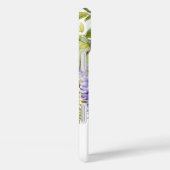 紫色の藤の優雅な花の水彩 Case-Mate iPhoneケース (裏面 / 右)