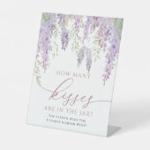 紫色の藤の花　ジャルに入っているキスの数はいくつ？ 台座サイン (正面)