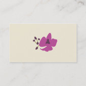 紫色の蘭の名刺 名刺 (裏面)