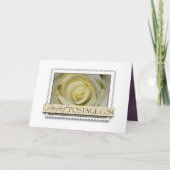 紫色の蘭の招待 招待状 (裏面)