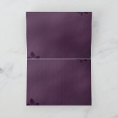 紫色の蘭の招待 招待状 (内部)