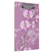 紫色の蘭パターン クリップボード (右)