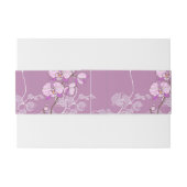 紫色の蘭パターン 招待状ベリーバンド (裏面例)