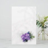 紫色の蘭1 便箋 (スタンド正面)