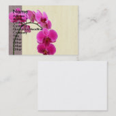 紫色の蘭 名刺 (正面/裏面)