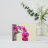 紫色の蘭 名刺 (スタンド正面)