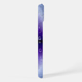 紫色の虹に落ちる雨滴 iPhoneケース (右側面)