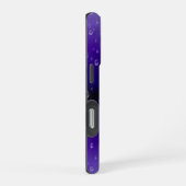 紫色の虹に落ちる雨滴 iPhoneケース (右側面)