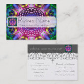 紫色の虹のケルト結び目模様 名刺 (正面/裏面)