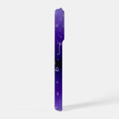 紫色の虹の雨滴 iPhoneケース (右側面)