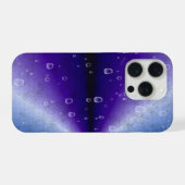紫色の虹の雨滴 iPhoneケース (裏面横)