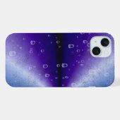 紫色の虹の雨滴 iPhoneケース (裏面横)