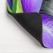 紫色の虹彩のマウス マウスパッド (コーナー)