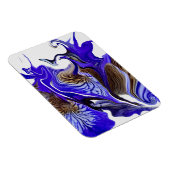 紫色の虹彩花の渦巻き柔軟 マグネット (右側)