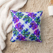 紫色の虹彩花の渦巻き/フィルタ/タイリング/ クッション (ブランケット)