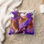 紫色の虹彩花の渦巻き/ 1974 / クッション (ブランケット)