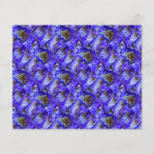 紫色の虹彩花/傾斜/タイル/スクラップブック (裏面)