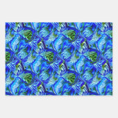 紫色の虹彩花/傾斜/タイル/フィルター/ ラッピングペーパーシート (正面2)