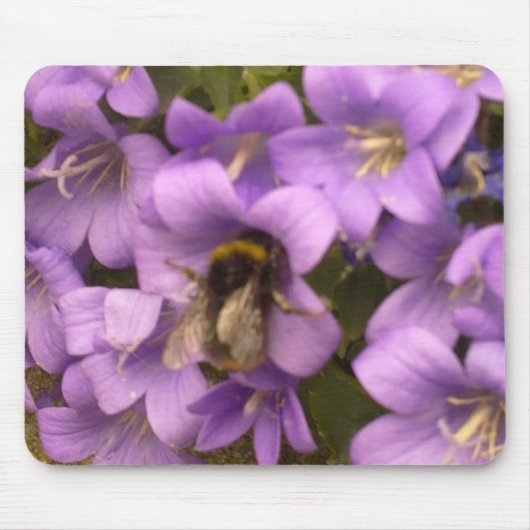 紫色の蜂によってはマウスパッドが開花します マウスパッド (正面)