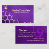 紫色の蜂 名刺 (正面/裏面)