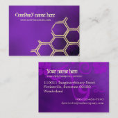 紫色の蜂 名刺 (正面/裏面)
