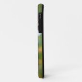 紫色の蝶々花に止まるオオカナダモナークバタフライ Case-Mate iPhoneケース (裏面/左)
