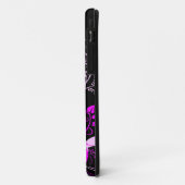 紫色の蝶および花 Case-Mate iPhoneケース (裏面/左)