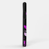 紫色の蝶および花 Case-Mate iPhoneケース (裏面/右)