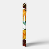 紫色の蝶と黄色のバラと名前 Case-Mate iPhoneケース (裏面 / 右)