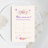 紫色の蝶どこ我々のブライダルシャワーゲーム