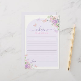 紫色の蝶のアドバイスは、お母さんがカードになる