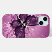 紫色の蝶のベクトルアート Case-Mate iPhoneケース (裏面 (横))