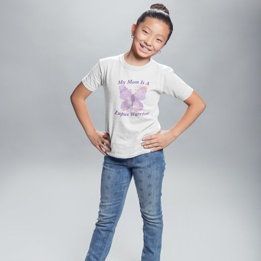 紫色の蝶のルパスの戦士の母 Tシャツ