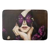 紫色の蝶の仮面舞踏会 バスマット (正面)