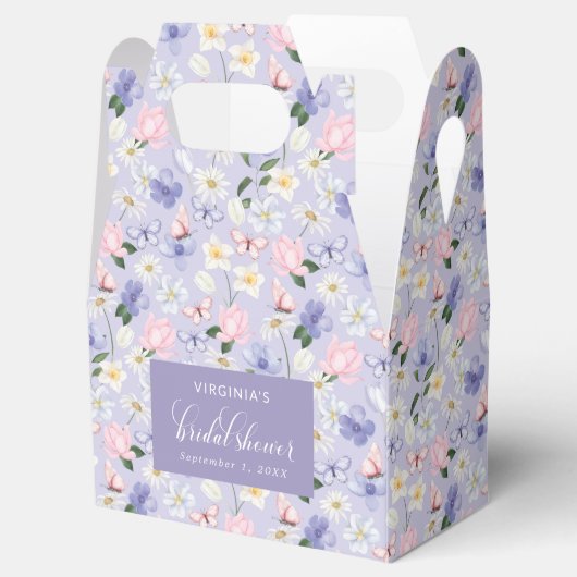 紫色の蝶の好意ボックス フェイバーボックス (オープン)