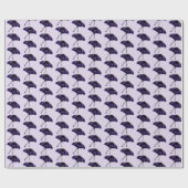 紫色の蝶の春ガーデン自然写真 ラッピングペーパー (フラット)