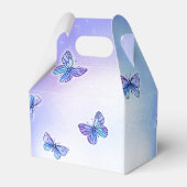 紫色の蝶の時代の誕生日パーティーの好意ボックス フェイバーボックス (裏面サイド)