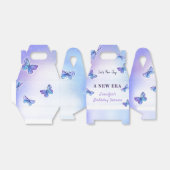 紫色の蝶の時代の誕生日パーティーの好意ボックス フェイバーボックス (折り畳みなし)