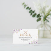 紫色の蝶の本ベビーチケット エンクロージャーカード (スタンド正面)