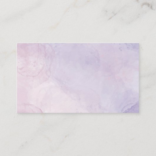 紫色の蝶の本ベビー エンクロージャーカード (裏面)