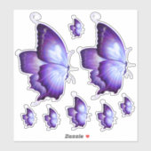 紫色の蝶の装飾カスタムのビニールのシール シール (シート)