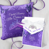 紫色の蝶キンセアニェラリボンの好意ボックス フェイバーボックス