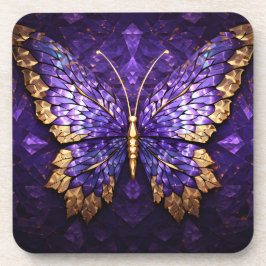 紫色の蝶プラスチックのコースター コースター