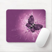 紫色の蝶ベクトル芸術 マウスパッド (マウス)