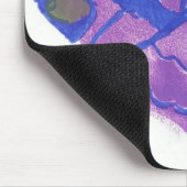 紫色の蝶マウスパッド マウスパッド (コーナー)