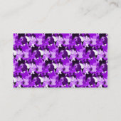 紫色の蝶名刺 名刺 (裏面)