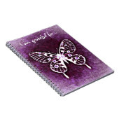 紫色の蝶感謝ジャーナル ノートブック (右側)